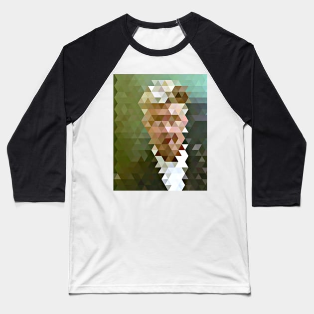 David Lynch Geometric Tribute Design Baseball T-Shirt by DankFutura